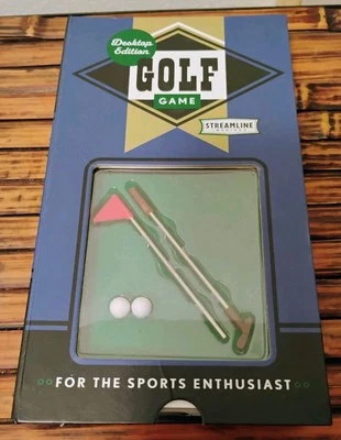 Desktop Edition Golf Game Mini Golf Course 2 Balls 1 Putter Sports - Image 1 of 4