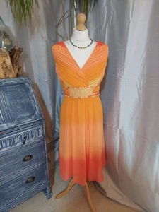 Gorgeous Betty Size 18 Orange Classic Elagant Wedding Ascot Cruise - Picture 1 of 6