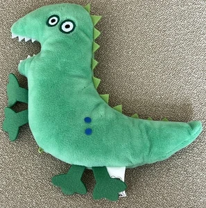 Peppa Pig George’s Mr Dinosaur 8 inch Plush Flat Green Stuffed Animal Toy - Picture 1 of 4