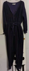 Victoria Secret Jumpsuit Deep Purple Velour Large - Bild 1 von 4