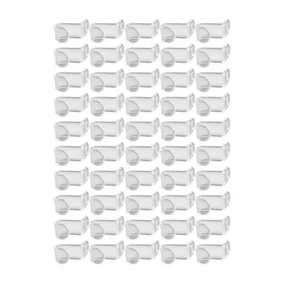 Kit da 50 ganci per grucce, ganci per appendiabiti, trasparenti per armadio, a - Immagine 1 di 4