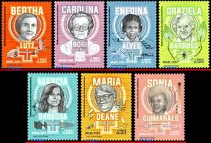 24-15 a 21 BRASIL 2024 MUJERES PIONERAS EN LA CIENCIA BRASILEÑA, SET MNH - Imagen 1 de 2