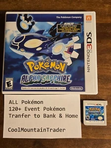 Pokemon Zafiro Alfa Cargado Con Todo 721 + 120+ Variante de Bonificación de Evento Legito - Imagen 1 de 3