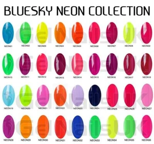 Bluesky Neon Vibrant Summer Bright Colours Nail Gel Polish UV LED Soak Off 10ml - Picture 1 of 44