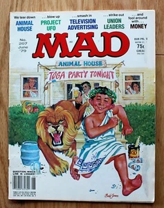 Mad Magazine Junio 1979; Vol 1 #207; Animal House Toga Party Esta Noche - Imagen 1 de 7