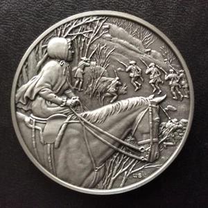 1976 Franklin Mint Elizabeth Page Stark Commemorative Pewter Medal A5420 - Picture 1 of 5