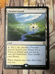 MTG Flooded Strand Khans of Tarkir 233/269 Regular Rare Near Mint NM - Picture 1 of 2