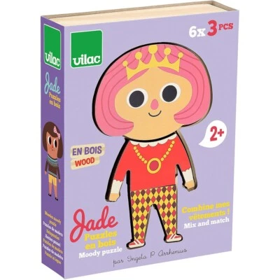 Holzpuzzle Jade Zum Ankleiden Von Ingela P. Arrhenius - Vilac 7626 - Bild 1 von 4