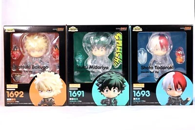 My Hero Academia Midoriya Bakugo Shoto Set Figura de Acción Nendoroid GSC Auténtico Foto 1 de 4