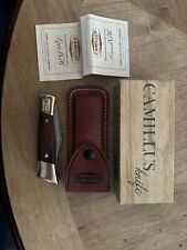 Camillus Hunter Knife #4 Original Genuine Leather Holster Made In USA 