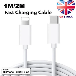 PD USB Type C to iPhone Fast Charger Cable for Apple iPhone 14 13 12 11 Pro Max - Picture 1 of 13