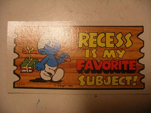 SCHTROUMPF SMURF SCHLUMPF 1982 Traiding Card USA Carte TOPPS SUPERCARD n°6 - Picture 1 of 1