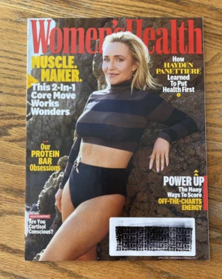 Women's Health Magazine April 2023 Hayden Panettiere 2-in-1 Core move Wonders Foto 1 de 4