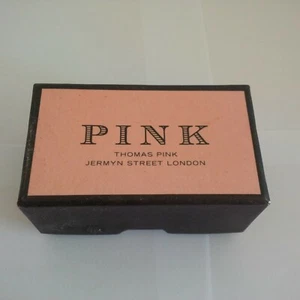 Thomas Pink cufflink + box Silver Work Office Party christmas present - Picture 1 of 5
