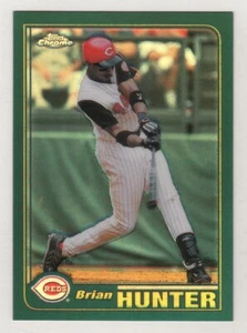 2001 Topps Chrome Green Retrofractor #152 Brian Hunter Cincinnati Reds BV$3 - Picture 1 of 1
