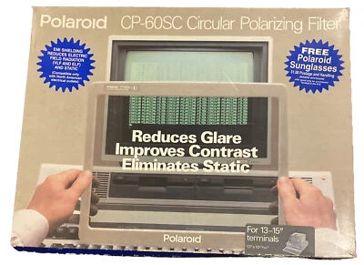 VTG POLAROID CP-60SC CIRCULAR POLARIZING FILTER FOR 13-15" TERMINALS, PID 616762 - Image 1 of 4