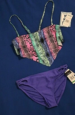 California Sunshine Bikini Top size XL/13 with California Waves size XL/14 Btms - Image 1 of 2