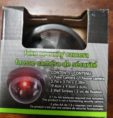 Fake Security Camera, 3.7 x 3.7 x 2.38 in. - Image 1 of 2