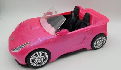 Barbie Glam Pink Glitter 2016 coche convertible 13" con cinturones de seguridad NUEVO Foto 1 de 4