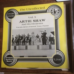 Artie Shaw & His Orch 1938-39 vol.5. 1981 vinyl LP: HUK176 MONO - Picture 1 of 3