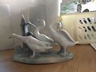 Lladro Group Of Geese Figurine