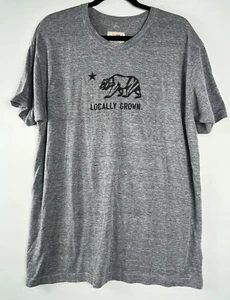 Locally Grown California Republic Bear Grey T Shirt Size XL - Picture 1 of 10
