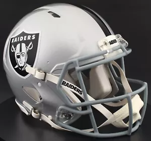 LAS VEGAS RAIDERS NFL Riddell Speed Full Size AUTHENTIC Football Helmet - Picture 1 of 6