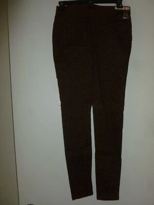 NoBo Mid-Rise, Dark Brown Animal Print Jeggings NWT Size S (3-5) - Image 1 of 2
