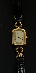 Ladies ROTARY Gold Plated Quartz Watch With leather Strap. - Picture 1 of 7