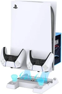 Soporte vertical multifuncional Bejoy con ventiladores de refrigeración dobles para consola PS5 - Imagen 1 de 9