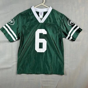 Team Apparel Jersey Boys Large(12-14) Green V-Neck New York Jets Mark Sanchez #6 - Picture 1 of 6
