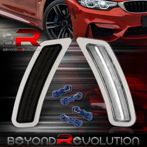 For 2015-2020 F80 M3 / F82 M4 White LED Side Markers Signal Lamp Assembly Smoked - Picture 1 of 6