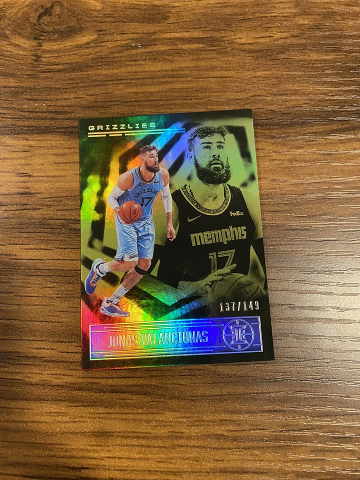 2020-21 Illusions Jonas Valanciunas #109 Yellow /149 SP Memphis Grizzlies - Image 1 of 1