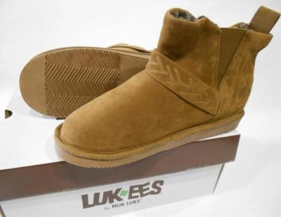 ❤️ NIB Womens Size 7 MUK LUKS Harlene LUK~EES BOOTS Ankle Booties CAMEL BROWN - Image 1 of 4