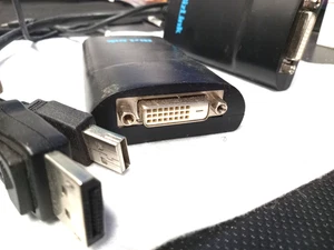 2X, BizLink Display Port  DVI-D Dual Link Adapter USB Powered PN: BZL-KS10008 - Picture 1 of 3