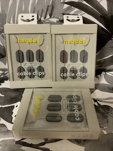 🔰 Heyday Cable Clips, (cable Organizer) 6count, SET OF 3 Packs 🆕 As Shown - Picture 1 of 3