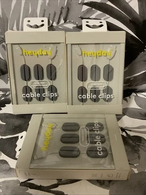 🔰 Heyday Cable Clips, (cable Organizer) 6count, SET OF 3 Packs 🆕 As Shown - Image 1 of 3