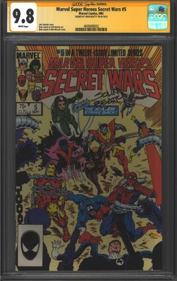 Marvel Super-Heroes Secret Wars #5 CGC 9.8 SS - Image 1 of 2