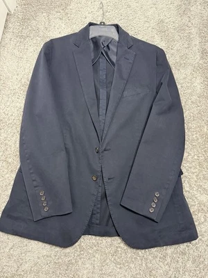 Blazer Abrigo Deportivo Polo Ralph Lauren Azul Marino Algodón Tejido Concha 42R Nuevo sin Etiquetas Foto 1 de 4