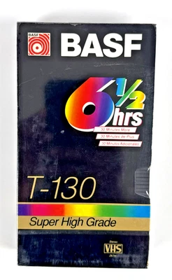 BASF T-130 VHS Blank Tape Super High Grade NEW Sealed Video Cassette SHG - Image 1 of 4