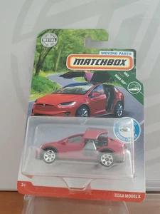 2019 Matchbox Moving Parts Tesla Model X in Red - Picture 1 of 5