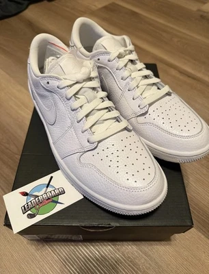 Air Jordan 1 Low Golf EE. UU. 9,5 Para hombres Blanco Croc Platino Nike Retro DS Foto 1 de 4