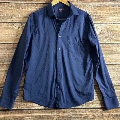 UNTUCKit Shirt Mens Large Blue Slim Fit Nylon Elastaine Long Sleeve Button up - Image 1 of 4