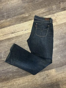 Levis Jeans Damen 28x30 Demi Curve Skinny Boot Low Rise Dark Wash Stretch Denim - Bild 1 von 8