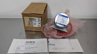 Setra 239 Pressure Transducer 0-15 IN WC 22-30VDC 0-10VDC 239105-SP Options: 604 - Image 1 of 4