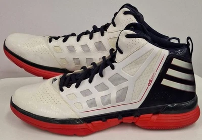 adidas Men's SAMPLE adiZero Rose 2 White, Blue, Red Size 20 Sneakers - Image 1 of 4