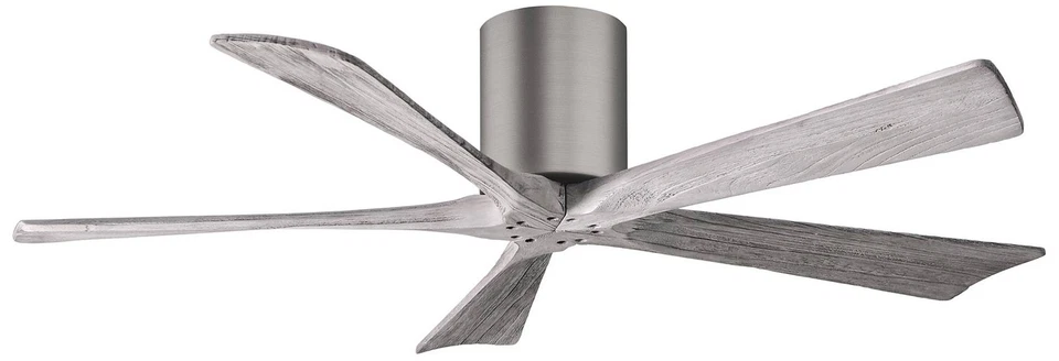 52" Matthews Irene-5H Pewter Barnwood Hugger Ceiling Fan with Remote - Image 1 of 1