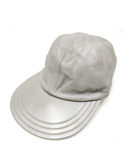 LOUIS VUITTON WHITE MONOGRAM LEATHER CAP / HAT VIRGIL ABLOH MP2321