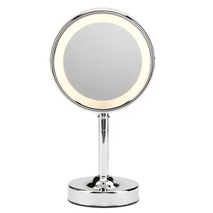 Conair Lighted Makeup Mirror with Magnification, Vanity Mirror, 1X/5X Magnifying - Picture 1 of 7