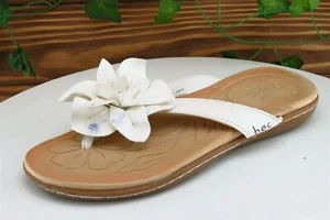 Born concept Sz 6 M White Flip Flop Synthetic Women Sandals - Picture 1 of 9